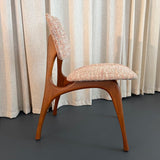 Mid-Century Modern Sculptural Walnut Side Chair By Bertha Schaefer