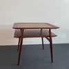 Gio Ponti Tiered Walnut Side Table For Singer & Sons