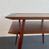 Gio Ponti Tiered Walnut Side Table For Singer & Sons