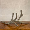 Mid-Century Sculptural Concrete Driftwood Branch Candelabra