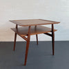 Gio Ponti Tiered Walnut Side Table For Singer & Sons