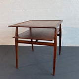 Gio Ponti Tiered Walnut Side Table For Singer & Sons