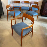 Model 75 Dining Chairs By Niels O Møller for J.L. Møllers Møbelfabrik