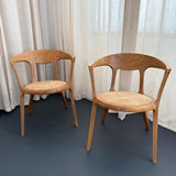 Mid-Century Artisan-Made Oak Bentwood Oval Dining Set