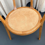 Mid-Century Artisan-Made Oak Bentwood Oval Dining Set