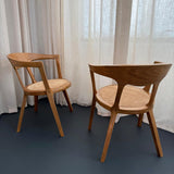 Mid-Century Artisan-Made Oak Bentwood Oval Dining Set