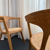 Mid-Century Artisan-Made Oak Bentwood Oval Dining Set