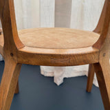 Mid-Century Artisan-Made Oak Bentwood Oval Dining Set