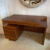 Mid-Century Modern Sculptural Cut-Out Walnut Desk