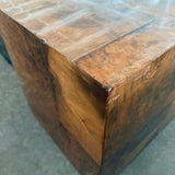Modernist Patchwork Burl Executive Desk By Paul Evans Cityscape For Directional
