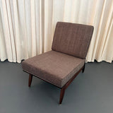 Scandinavian Modern Ebonized Slipper Lounge Chair