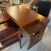 Mid-Century Modern Sculptural Cut-Out Walnut Desk