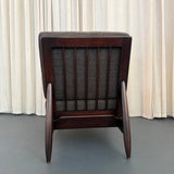 Scandinavian Modern Ebonized Slipper Lounge Chair