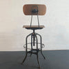 Industrial Swivel Drafting Stool By Toledo Metal Furniture Co.