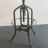 Industrial Swivel Drafting Stool By Toledo Metal Furniture Co.