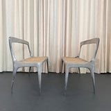 Organic Modern Cast Aluminum And Teak Bench By John Reeves