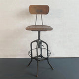 Industrial Swivel Drafting Stool By Toledo Metal Furniture Co.