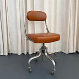 Industrial Steel Leather Adjustable Swivel Task Chair By Domore Chair Company