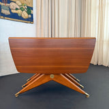 Italian Mid-Century Modern Drop-Leaf Dining Table In The Style Of Gio Ponti