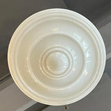 Art Deco Milk Glass Brass Pendant Light