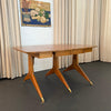Italian Mid-Century Modern Drop-Leaf Dining Table In The Style Of Gio Ponti