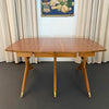 Italian Mid-Century Modern Drop-Leaf Dining Table In The Style Of Gio Ponti