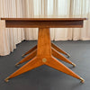 Italian Mid-Century Modern Drop-Leaf Dining Table In The Style Of Gio Ponti