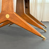 Italian Mid-Century Modern Drop-Leaf Dining Table In The Style Of Gio Ponti