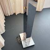Postmodern Chrome Skyscraper Torchiere Floor Lamp