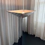 Postmodern Chrome Skyscraper Torchiere Floor Lamp