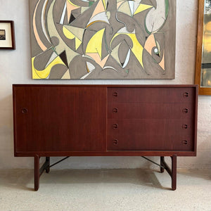 Danish Modern Rosewood Credenza Dresser By Ejner Larsen And Aksel Bender Madsen