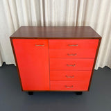 George Nelson For Herman Miller Walnut Gentlemans Chest With Shelves
