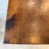 Custom Industrial Maple Console Table With Cast Iron Base