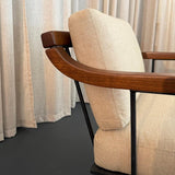 Mid Century Modern Wrought Iron Lounge Chair By Richard McCarthy