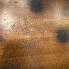 Custom Industrial Maple Console Table With Cast Iron Base