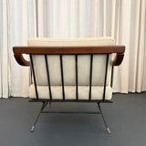 Mid Century Modern Wrought Iron Lounge Chair By Richard McCarthy
