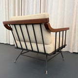 Mid Century Modern Wrought Iron Lounge Chair By Richard McCarthy