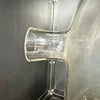 Oversized Industrial Pyrex Glass Bell Jar With Small Side Arm