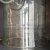 Oversized Industrial Pyrex Glass Bell Jar With Large Side Arm