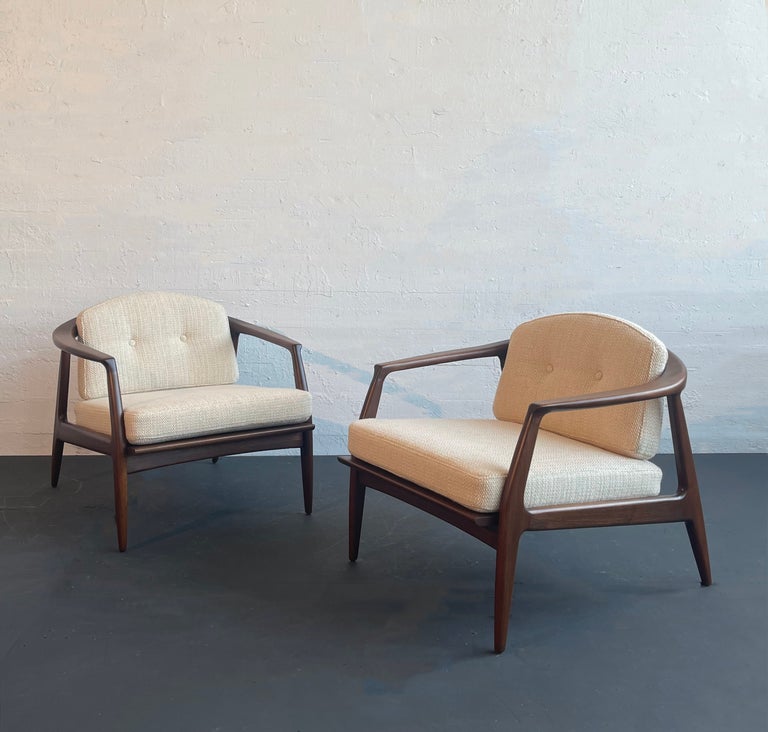 Vintage Midcentury Milo Baughman Cooper Lounge Chairs Thayer
