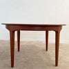 Round Teak Extension Dining Table By Henning Kjaernulf For Soro Stole, Denmark