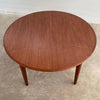 Round Teak Extension Dining Table By Henning Kjaernulf For Soro Stole, Denmark