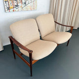 Scandinvian Modern Loveseat By Fredrik A. Kayser For Vatne Lenestolfabrikk