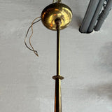 Mid-Century Modern Multi-Stem Brass Mesh Chandelier