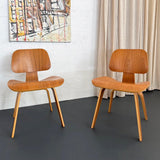 Birch Ply DCW Chairs By Eames For Herman Miller
