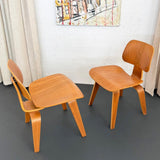 Birch Ply DCW Chairs By Eames For Herman Miller