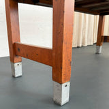 Industrial Maple Library Console Work Table