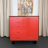 George Nelson For Herman Miller Walnut Gentlemans Chest With Clothing Rod