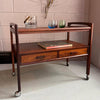 Scandinavian Modern Rosewood Bar Cart Trolley By Arrebo Mobler