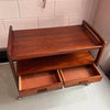 Scandinavian Modern Rosewood Bar Cart Trolley By Arrebo Mobler